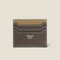 [French Calf] <br> Mini Snap Wallet <br> COLOR: Dark Brown x Tope <br> [Made -to -order]