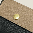 [French calf] <br>Mini -snap wallet<br>Color: Tope x Dark Green