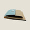 [French calf] <br>Mini -snap wallet<br>color: Gene Blue x Tope