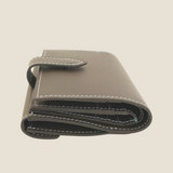 [French calf] <br>hookup wallet<br> color: dark brown