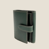 [French calf] <br>hookup wallet<br>color: dark green