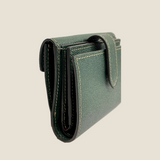[French calf] <br>hookup wallet<br>color: dark green