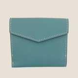 [French calf]<br>hookup wallet<br>color: Jean blue