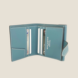 [French calf]<br>hookup wallet<br>color: Jean blue