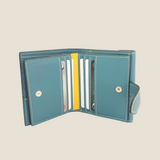 [French calf]<br>hookup wallet<br>color: Jean blue