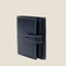 [French calf] <br>Hook -up wallet<br>color: Navy x off stitch