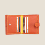 [French calf]<br>hookup wallet<br>color: orange