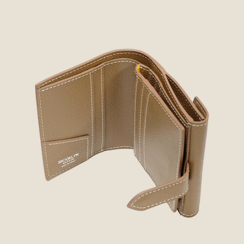 [French calf] <br>Hook -up wallet<br>color: Tope