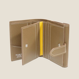 [French calf] <br>hookup wallet<br>color: taupe