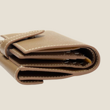 [French calf] <br>hookup wallet<br>color: taupe