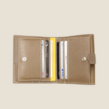[French calf] <br>hookup wallet<br>color: taupe