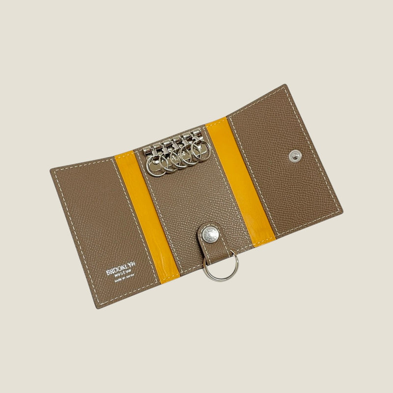 [French calf] <br>Key case<br>color: Tope
