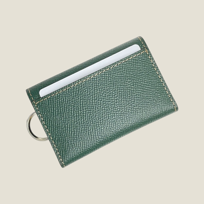 [フレンチカーフ] <br>キーケース<br>color：ダークグリーン<br>【１１月中下旬入荷予定】