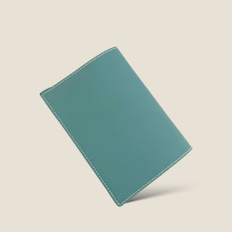 [French calf] <br>book cover<br>color: Gene Blue