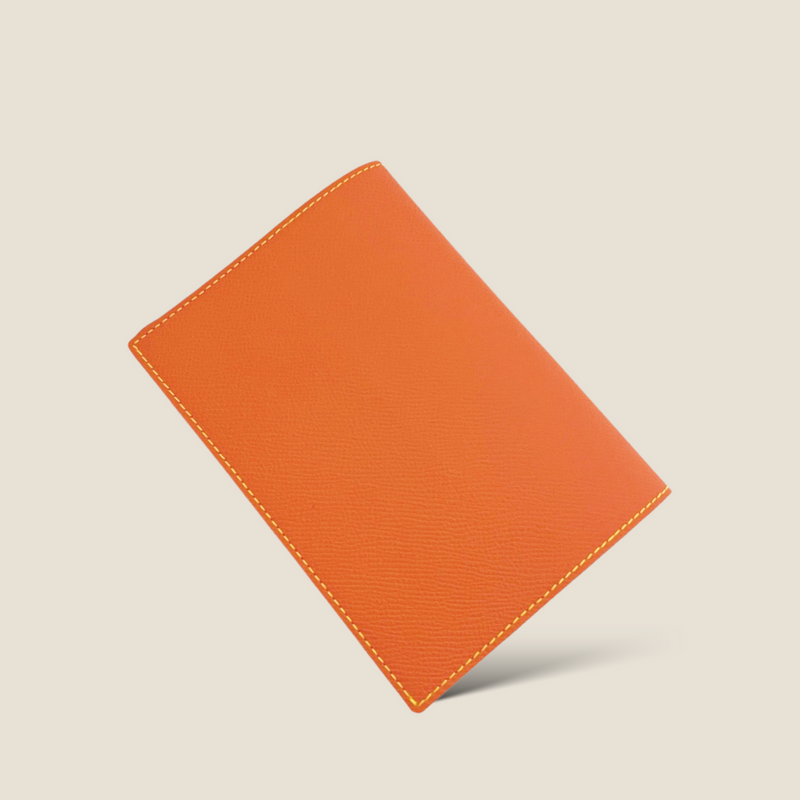 [French calf] <br>book cover<br>color: Orange