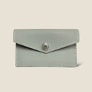 [French calf] <br>Flap card case<br>color: Ice gray