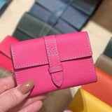 [French calf] <br>belt card case<br>color: magenta pink