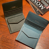 [French calf] <br>mini international wallet<br>color: dark green