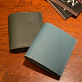 [French calf] <br>mini international wallet<br>color: dark green