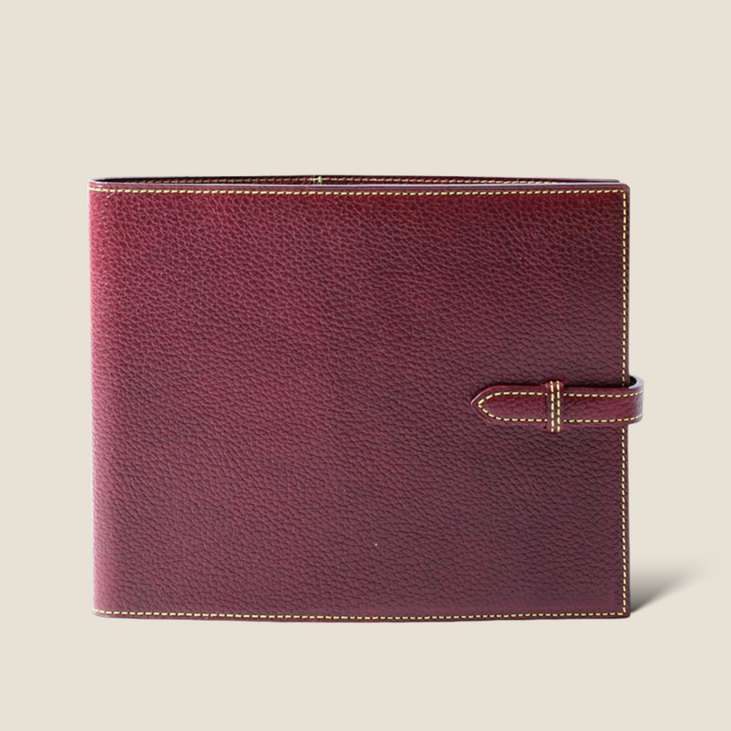 [Yamato] <br>16 x 19.2 Notebook cover<br>color: Bordeaux<br>【Build-to-order manufacturing】