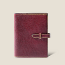 [Yamato] <br>A6 notebook cover<br>color: Bordeaux<br>【Build-to-order manufacturing】