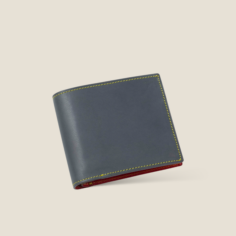 [Yamato] <br>Combi International Wallet<br>Color: Gray x Red<br>【Build-to-order manufacturing】