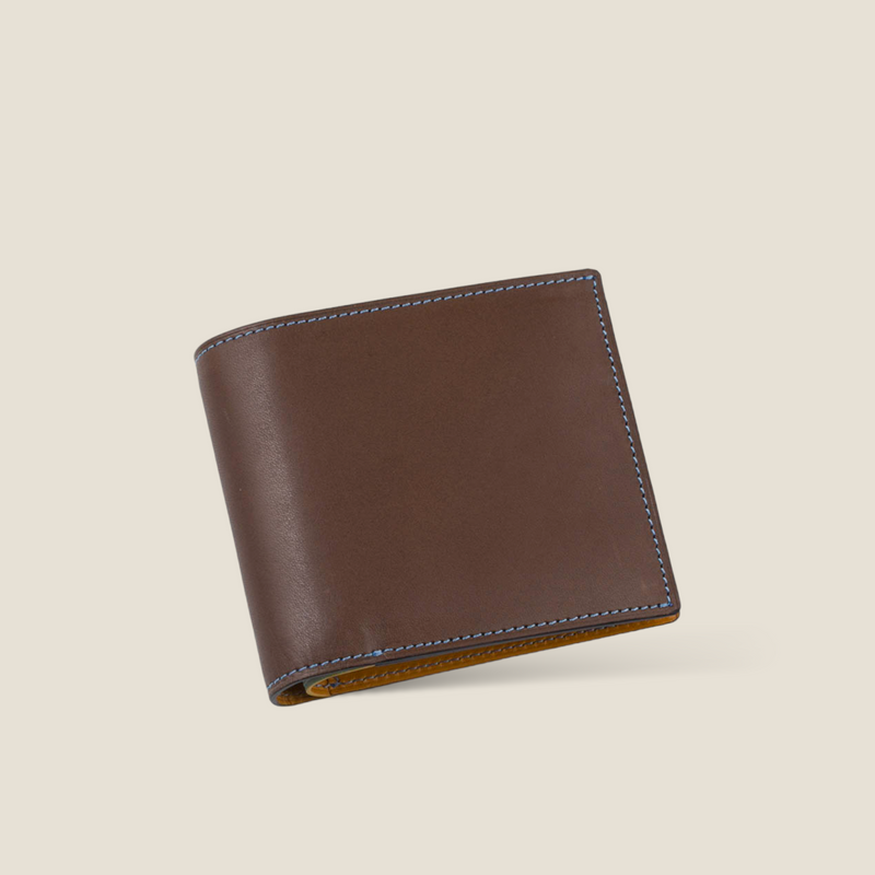 [Yamato] <br>Combi International Wallet<br>color: olive x yellow<br>【Build-to-order manufacturing】