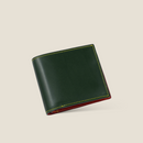 [Yamato] <br>Combi International Wallet<br>Color: Tartan Green x Red<br>【Build-to-order manufacturing】