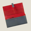 [Yamato] <br>Long wallet with belt<br>Color: Gray x Red