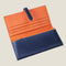 [Yamato] <br>Long wallet with belt<br>Color: Navy x Orange<br>[Made to order]