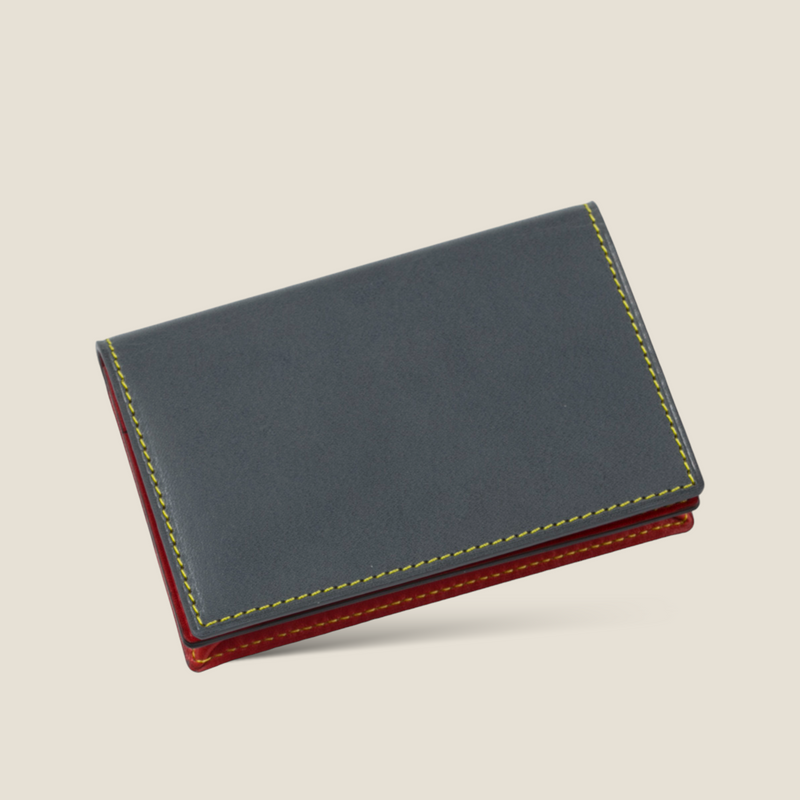 [Yamato] <br>Combi -through gear card case  <br>Color: Gray x Red<br>【Build-to-order manufacturing】