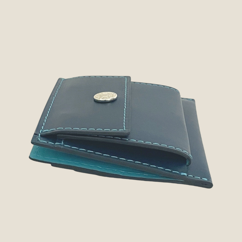 [Yamato] <br> Mini Snap Wallet <br> COLOR: Midnight Blue <br> [Made -to -order]