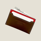 [Yamato] <br>compact card case<br>color:olive x red<br>[Made to order]