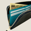 [Yamato] <br>L Zip long wallet<br>color: Navy