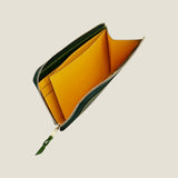 [Yamato] <br>L zip long wallet<br>color: tartan green<br>[Made to order]