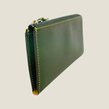 [Yamato] <br>L zip long wallet<br>color: tartan green<br>[Made to order]
