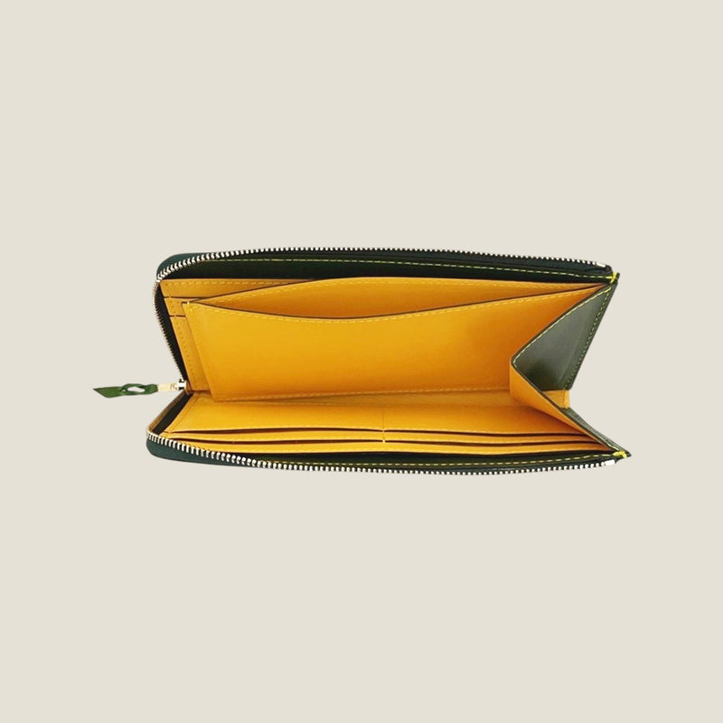 [Yamato] <br>L Zip long wallet<br>Color: Tartan