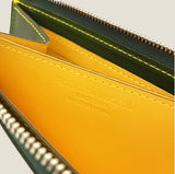 [Yamato] <br>L zip long wallet<br>color: tartan green<br>[Made to order]
