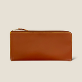 [Yamato] <br>L zip long wallet<br>color: tan<br>[Made to order]