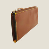 [Yamato] <br>L zip long wallet<br>color: tan<br>[Made to order]