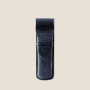 [Color crocodile] <br>2 pen case<br>color: Black<br>【Build-to-order manufacturing】