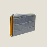 [Color Crocodile] <br>L zip long wallet<br>color: gray<br>[Made to order]