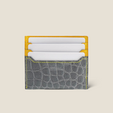 [Color Crocodile] <br>mini snap wallet<br>color: gray<br>[Made to order]