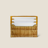 [Persimmon juice dyed crocodile] <br>mini snap wallet