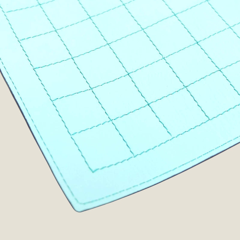 [スムースレザー] <br>リバーシ<br>color：ターコイズ×サックス