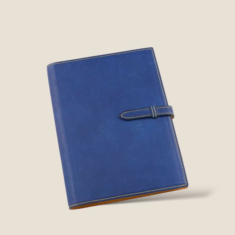 [Indigo dye] <br>A5 notebook cover<br>【Build-to-order manufacturing】