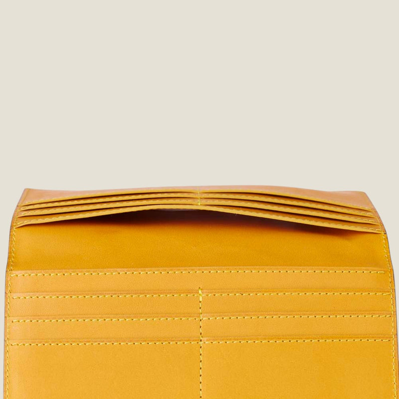 [Indigo dyed] <br>Long wallet (no coin purse)<br>[Made to order]