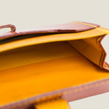 [Persimmon tangy dyed] <br>belt card case