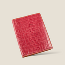 [Croco pattern leather] <br>B6 notebook cover<br>color: Red<br>【Build-to-order manufacturing】