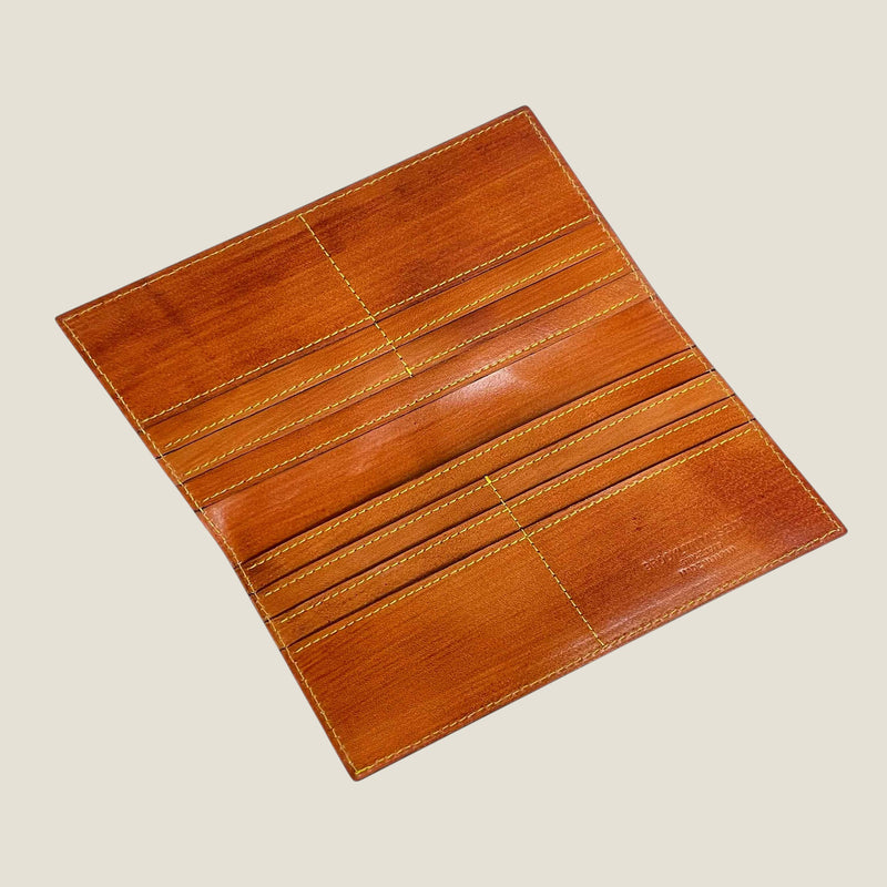 [Persimmon astringent dyeing] <br>Long wallet (no coin purse)